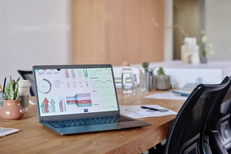 Laptop on Work Desk